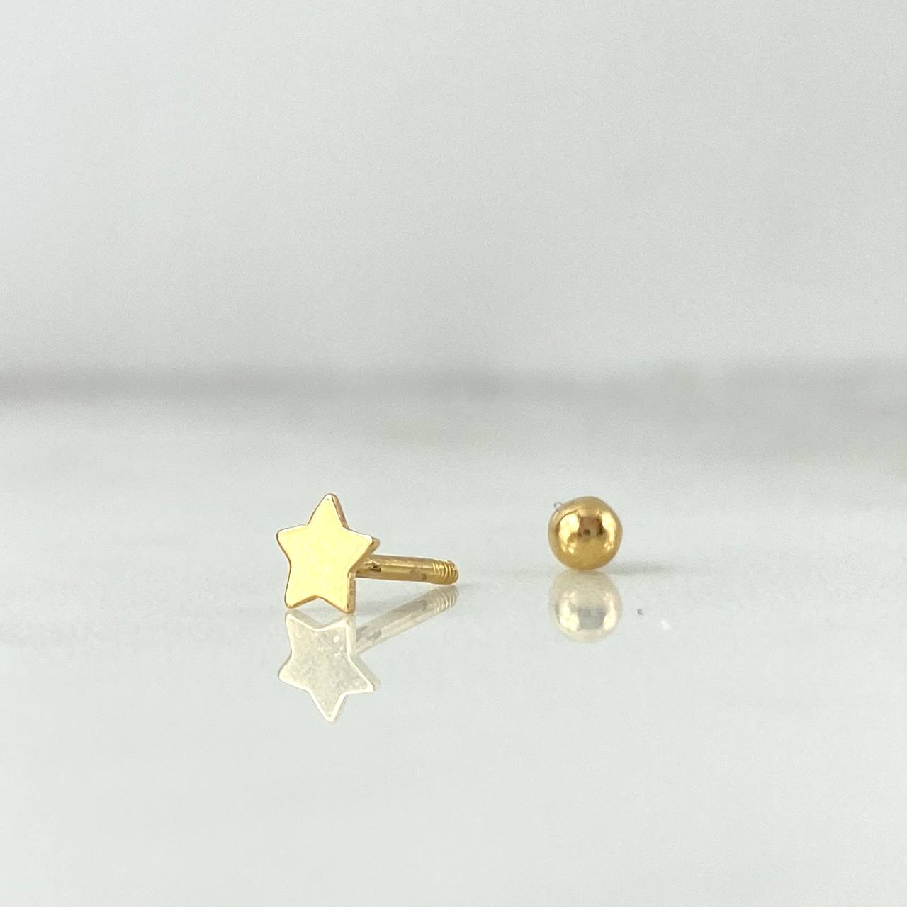 Piercing Estrella 0.3gr / 0.4cm / 3mm Oro Amarillo (Joya)