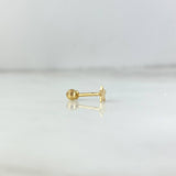 Piercing Estrella 0.25gr / 1cm / Rosca Bola Oro Amarillo 18K (Joya)