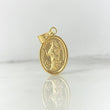 Dije Virgen Maria Auxiliadora 1.6gr / 3cm / Troquelado Oro Amarillo