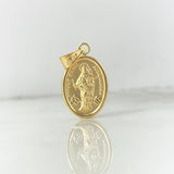 Dije Virgen Maria Auxiliadora 1.6gr / 3cm / Troquelado Oro Amarillo