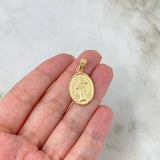 Dije Virgen Maria Auxiliadora 1.6gr / 3cm / Troquelado Oro Amarillo