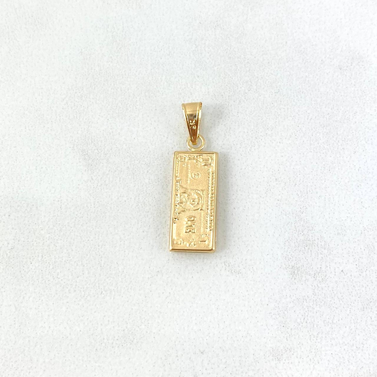 Dije Dólar 0.85gr / 2.3cm / Oro Amarillo