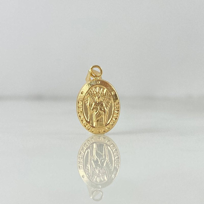 Dije Arcangel San Rafael 0.6gr / 1.8cm / Troquelado Oro Amarillo *