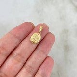 Dije Arcangel San Rafael 0.6gr / 2cm / Troquelado Oro Amarillo