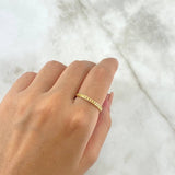 Anillo Cubano 1.7gr / T8 1/2 / Oro Amarillo