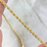 Cadena Lazo 10.45gr / 50cm / 4mm Oro Amarillo +3 *