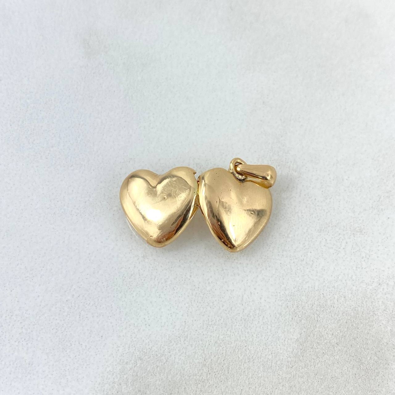 Dije Corazon Relicario 2.9gr / 1.8cm / Oro Amarillo *