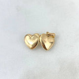 Dije Corazon Relicario 2.9gr / 1.8cm / Oro Amarillo *