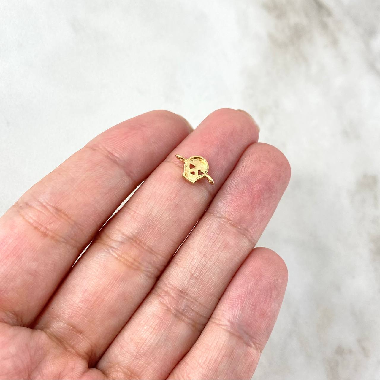 Herraje Calavera 0.45gr / 0.6cm / Oro Amarillo