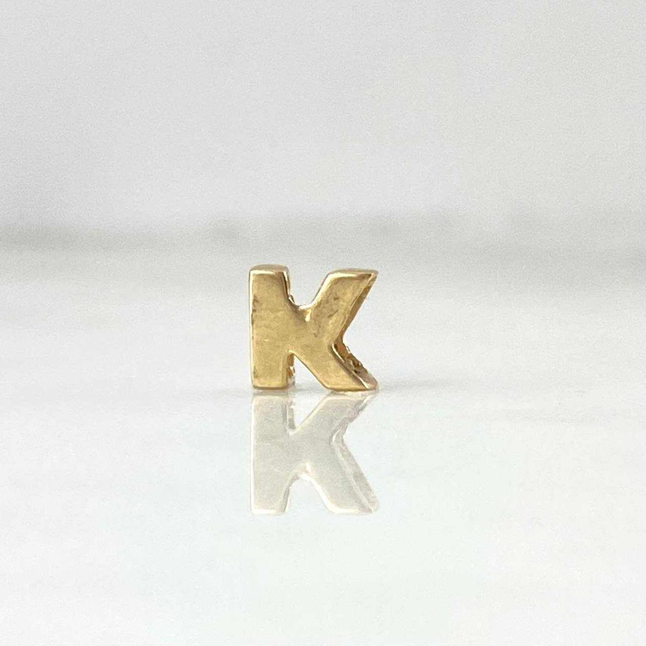 Herraje Letra K 0.35gr / 7mm / Tambor Oro Amarillo