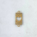 Herraje Corazon 1.2gr/2cm Placa Oro Amarillo Circones Colores