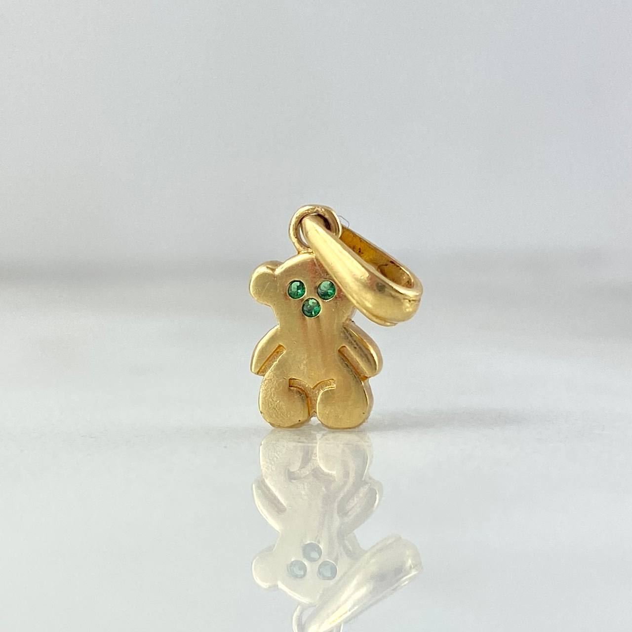 Dije Oso TS 1.1gr / 1.7cm Circones Verdes Oro Amarillo*