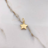 Dije Estrella 0.55gr / 2cm / Troquelada Oro Amarillo &