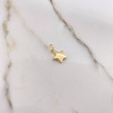 Dije Estrella 0.55gr / 2cm / Troquelada Oro Amarillo &