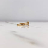 Anillo BV 1.65gr / T7 / Circon Blanco Oro Amarillo &