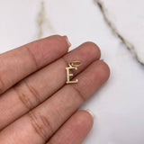 Dije Letra E 0.3gr / 1.5cm / Liso Oro Amarillo &