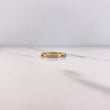 Anillo Argolla Churumbela 2.2gr / T6 / Circones Blancos Oro Amarillo $