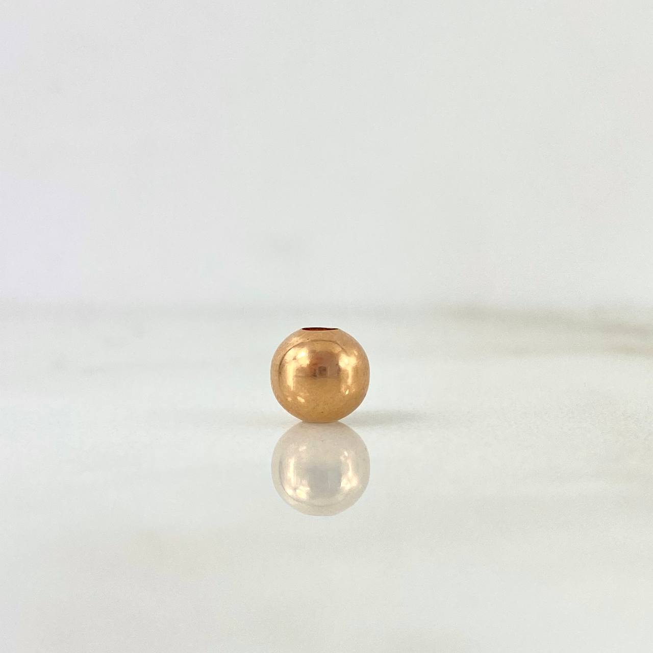 Bola Lisa 6mm / 0.2gr Oro Rosa