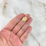 Dije Virgen Guadalupe 0.85gr / 2.3cm / Bordeada Oro Amarillo