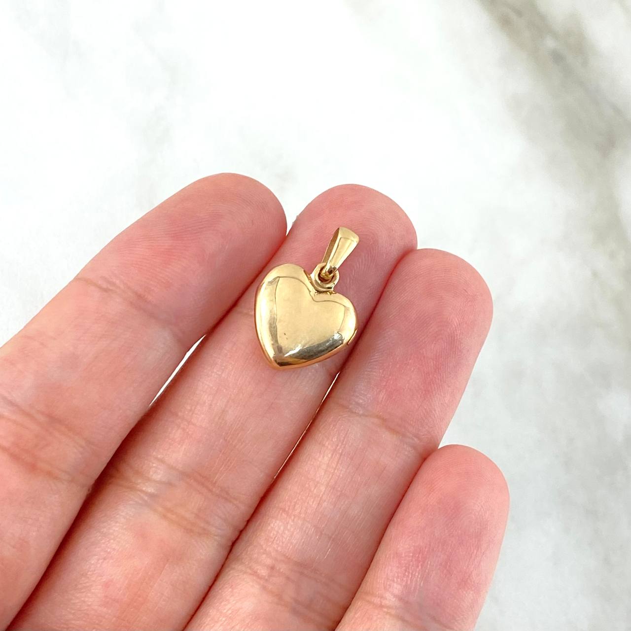 Dije Corazon Relicario 2.25gr / 1.8cm / Oro Amarillo