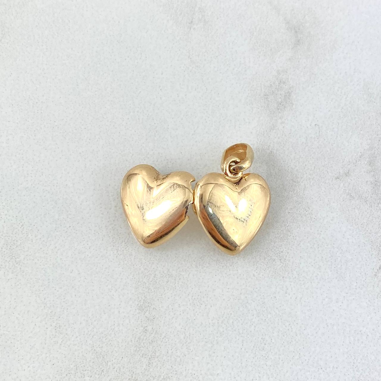 Dije Corazon Relicario 2.25gr / 1.8cm / Oro Amarillo