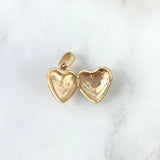 Dije Corazon Relicario 2.25gr / 1.8cm / Oro Amarillo