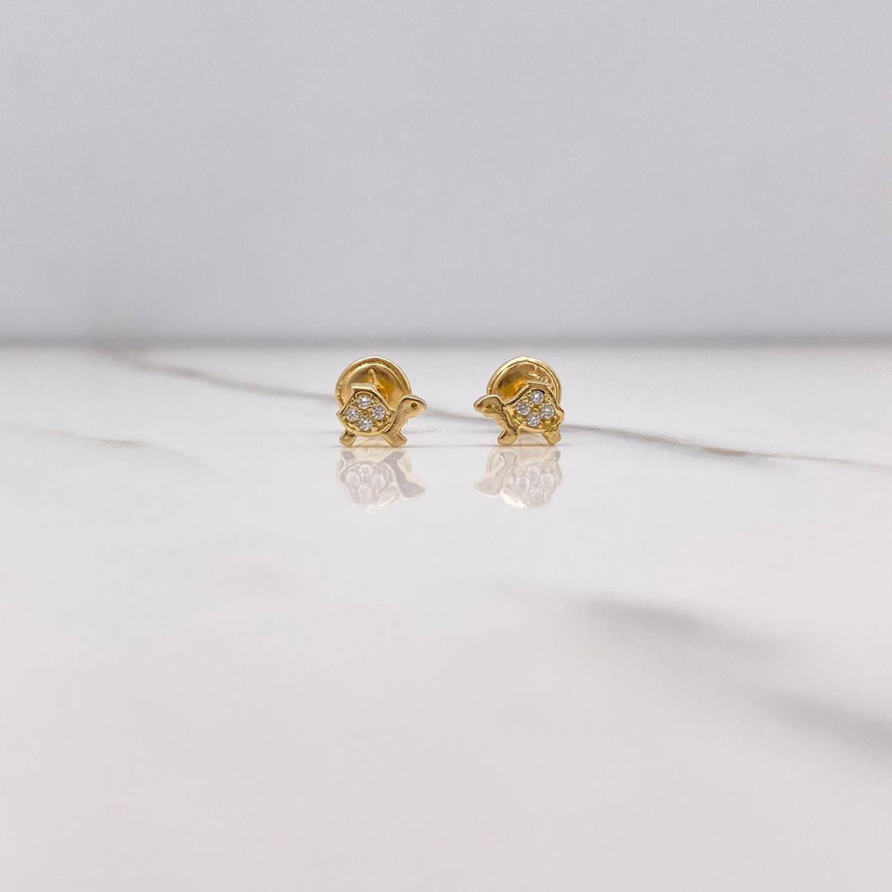 Topos Tortuga 0.75gr / Circones Blancos Oro Amarillo $