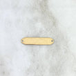 Herraje Placa Rectangular Octagonal 0.7gr / 26mm*5mm / Oro Amarillo