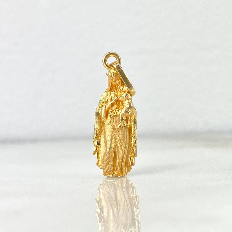 Dije Virgen del Carmen 2.05gr / 2.8cm / Mateada Oro Amarillo