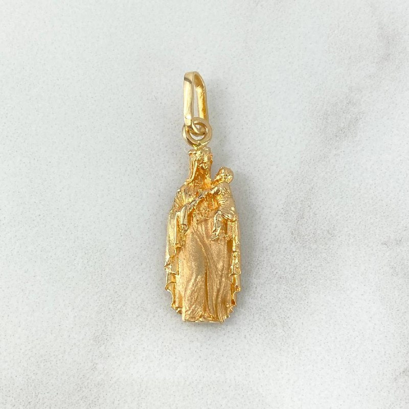 Dije Virgen del Carmen 2.05gr / 2.8cm / Mateada Oro Amarillo