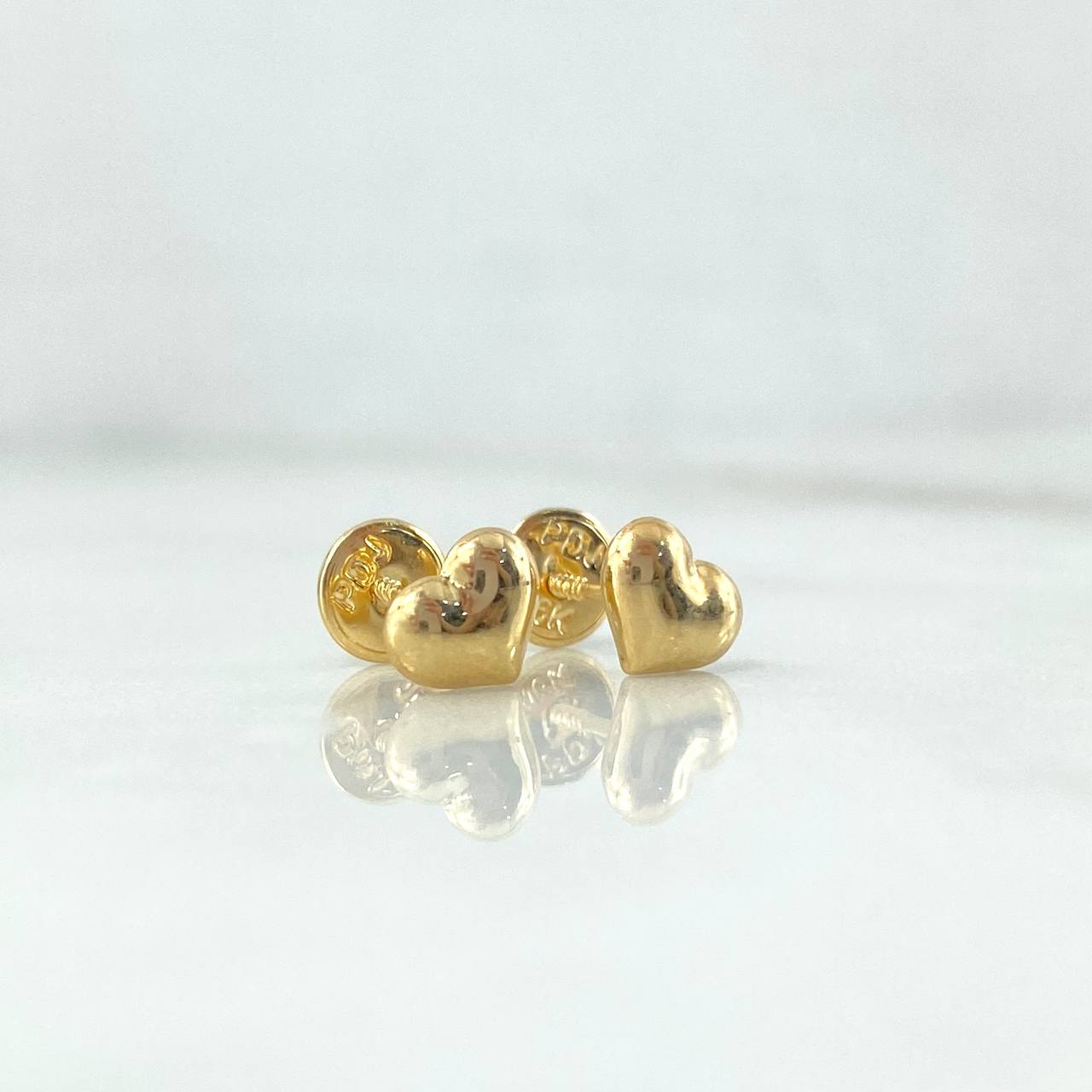 Topos Corazón 0.55gr / 0.5cm / Oro Amarillo ©