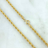 Cadena Lazo 5.75gr / 70cm / 2.6mm Oro Amarillo +3 *