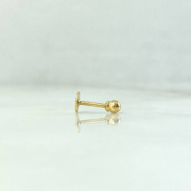 Piercing Aro Plano 0.4gr / 1cm-1mm Oro Amarillo (Joya) ©