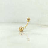 Piercing Esferas ( Ombligo ) 0.4gr / 1.8cm-1mm Oro Amarillo (Joya)