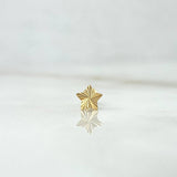 Piercing Estrella Diamantada 0.3gr / 1cm-1mm Oro Amarillo (Joya) ©