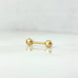 Piercing Esferas 3mm 0.25gr / 0.7cm-1mm Oro Amarillo (Joya)