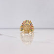 Anillo Indio 9.2gr / T10 / Circones Colores Oro Amarillo $