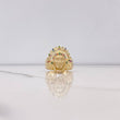 Anillo Indio 7.05gr / T9 1/4 / Circones Colores Oro Amarillo $