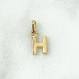 Dije Letra H Lisa 0.6gr / 1.4cm / Oro Amarillo