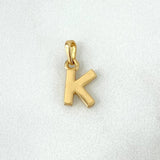 Dije Letra K Lisa 0.7gr / 1.4cm / Oro Amarillo