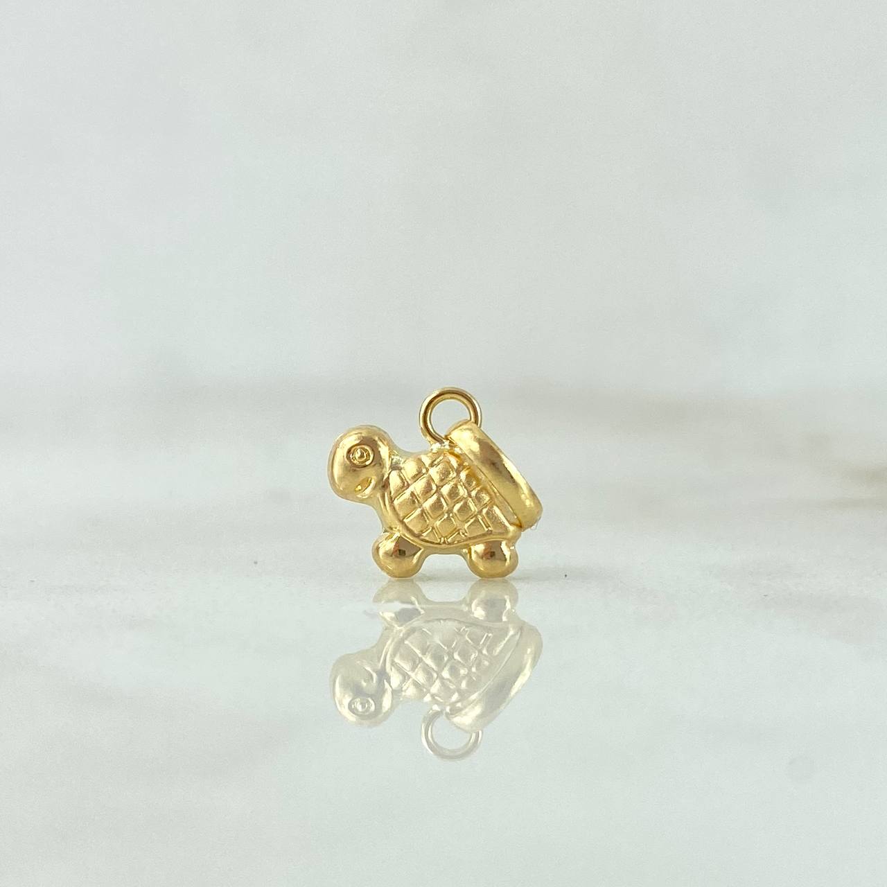 Dije Tortuga 0.3gr / 1cm / Troquelada Oro Amarillo *