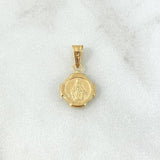 Dije Virgen Milagrosa Medalla 0.5gr / 1.7cm / Troquelada Oro Amarillo *