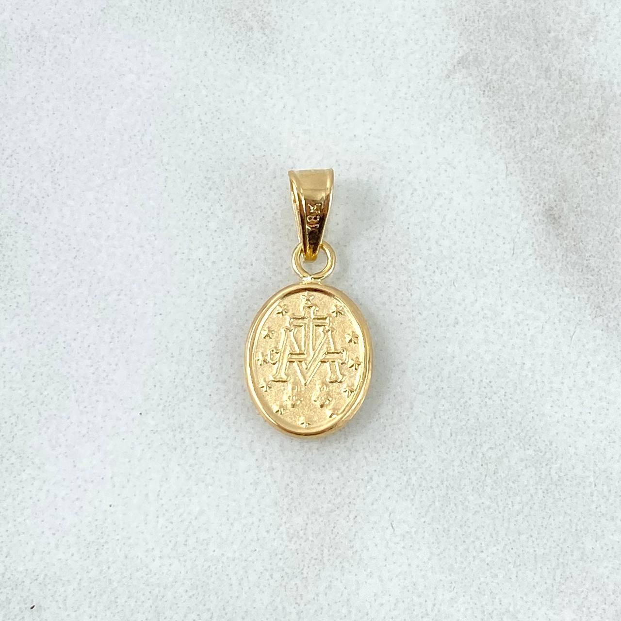 Dije Virgen Milagrosa 0.5gr / 1.8cm / Troquelada Oro Amarillo *