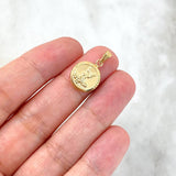 Dije Angel de la Guarda 0.75gr / 2cm / Troquelado Oro Amarillo