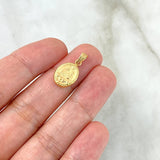 Dije Santisima Trinidad 0.6gr / 2cm / Troquelado Oro Amarillo