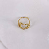 Anillo Corazon Alambrado 3.95gr / T7 / Oro Amarillo &