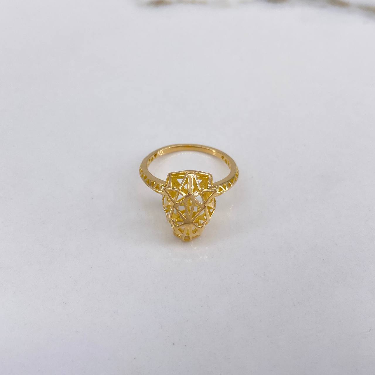 Anillo Pantera Filigrana 2.8gr / T6 1/2 / Oro Amarillo &