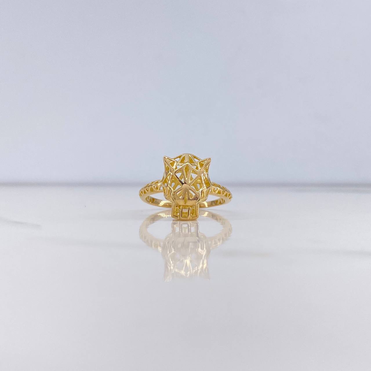 Anillo Pantera Filigrana 2.8gr / T6 1/2 / Oro Amarillo &