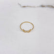 Anillo Alas 0.8gr / T7 3/4 / Liso Oro Amarillo $