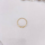 Anillo Alas 0.8gr / T7 3/4 / Liso Oro Amarillo $